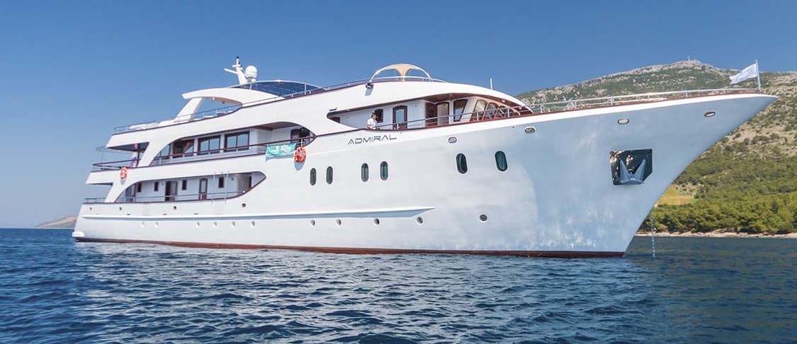The Admiral deluxe cruise ship on the Adriatic